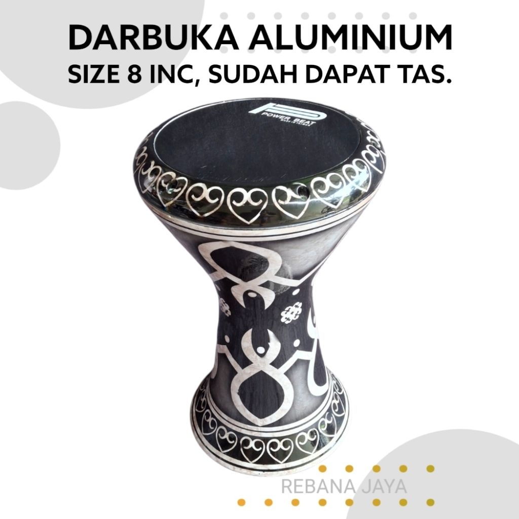 Darbuka Aluminium Size 8 Inc