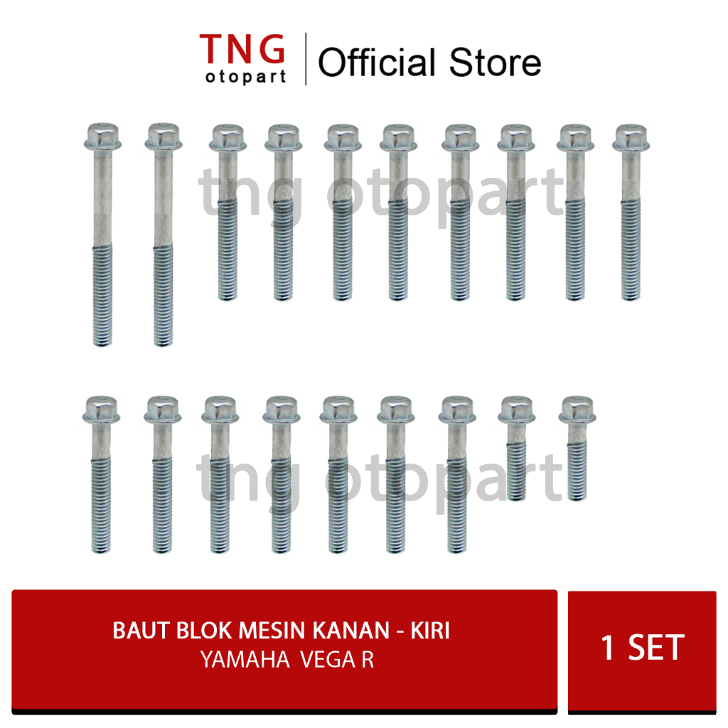 Baut Blok Mesin  Yamaha Vega R  / Baut Blok Mesin Kanan Kiri Yamaha Vega R