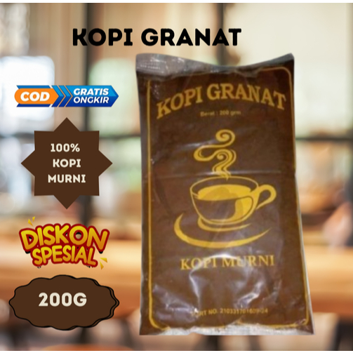 

KOPI GRANAT – KOPI LELET KHAS LASEM ASLI | KOPI HITAM TRADISIONAL JAWA PEKAT & PAHIT NENDANG | UNTUK TUBRUK & NGLELET | KOPI LOKAL UMKM | 200GR | TANPA CAMPURAN | RASA KUAT & AROMA KHAS