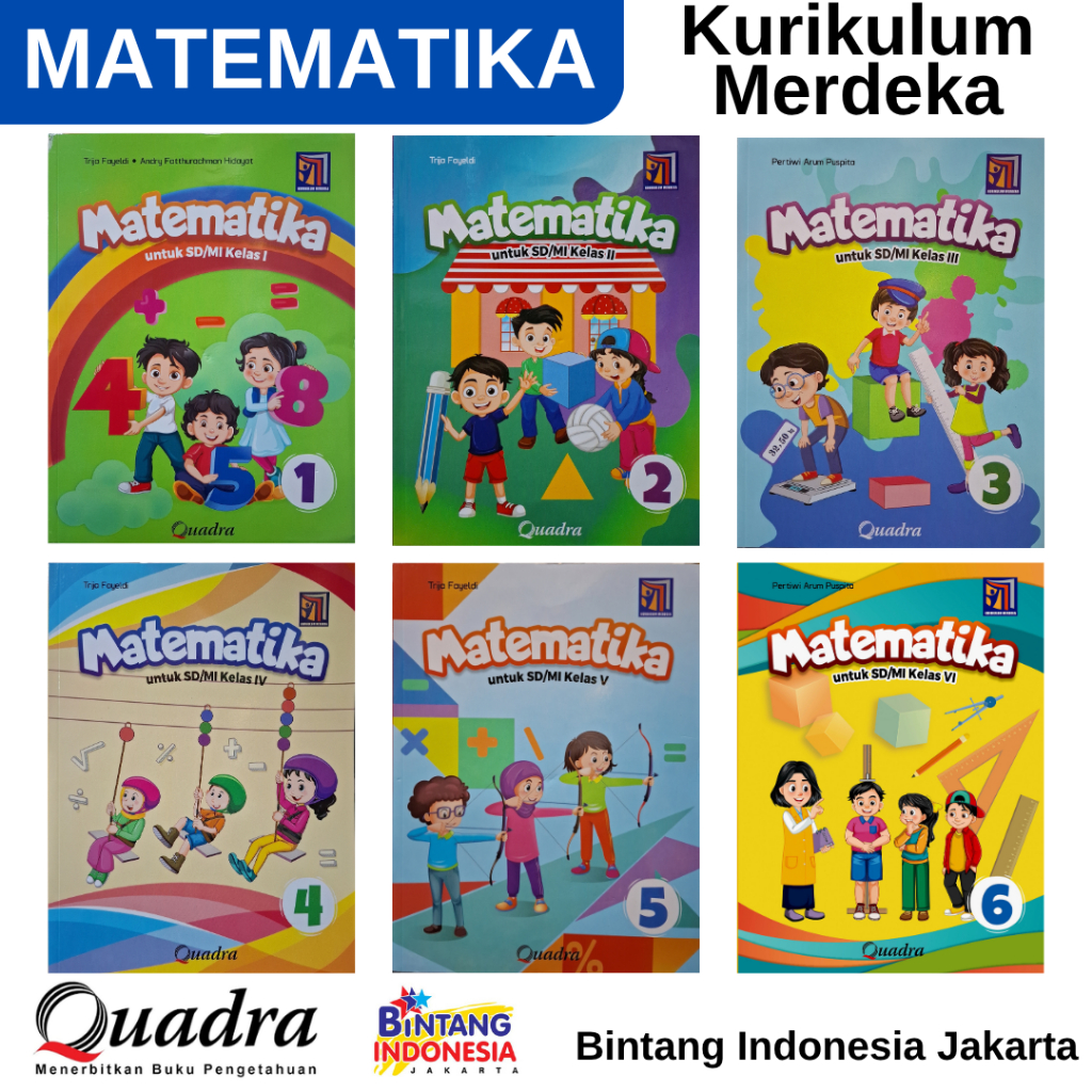 QUADRA - MATEMATIKA KELAS 1,2,3,4,5, & 6 SD/MI KURIKULUM MERDEKA ( REVISI )