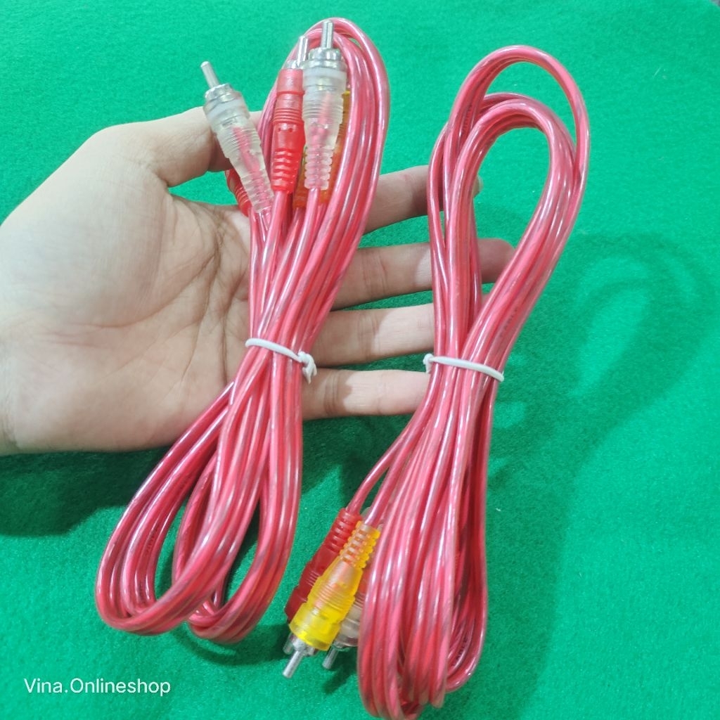 KABEL RCA TV DVD SET TOP BOX / KABEL JAK JEK RCA KABEL AUDIO 1.5 METER