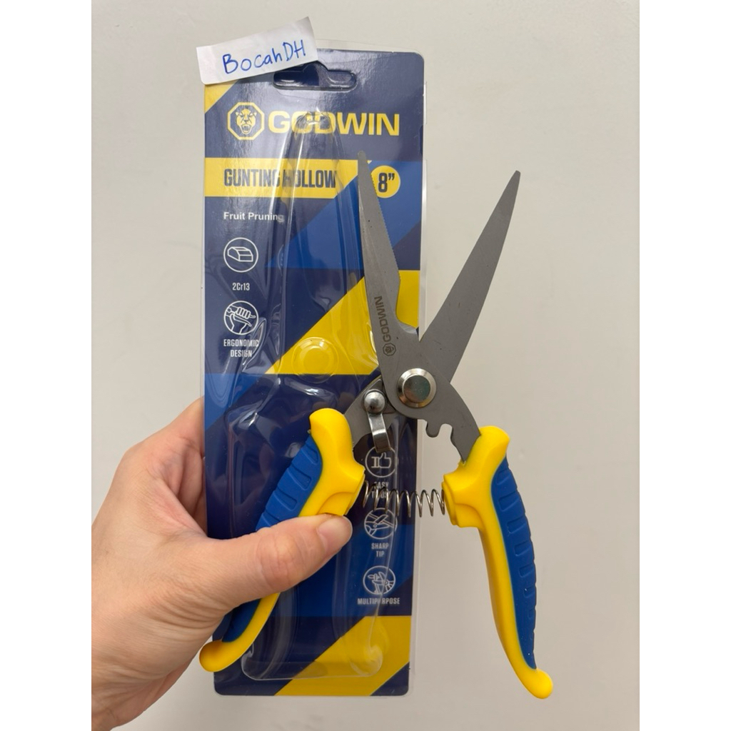 

GUNTING KOREA SERBAGUNA STAINLESS SENG KAWAT DAHAN GODWIN / GUNTING BUAH TANAMAN