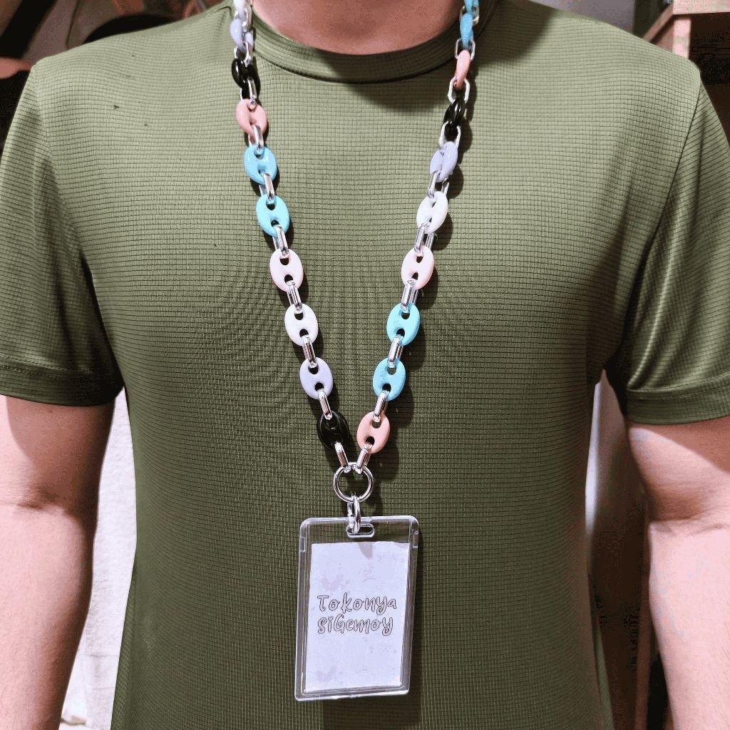 

LANYARD RANTAI AKRILIK AESTHETIC | GANTUNGAN ID CARD RANTAI AKRILIK