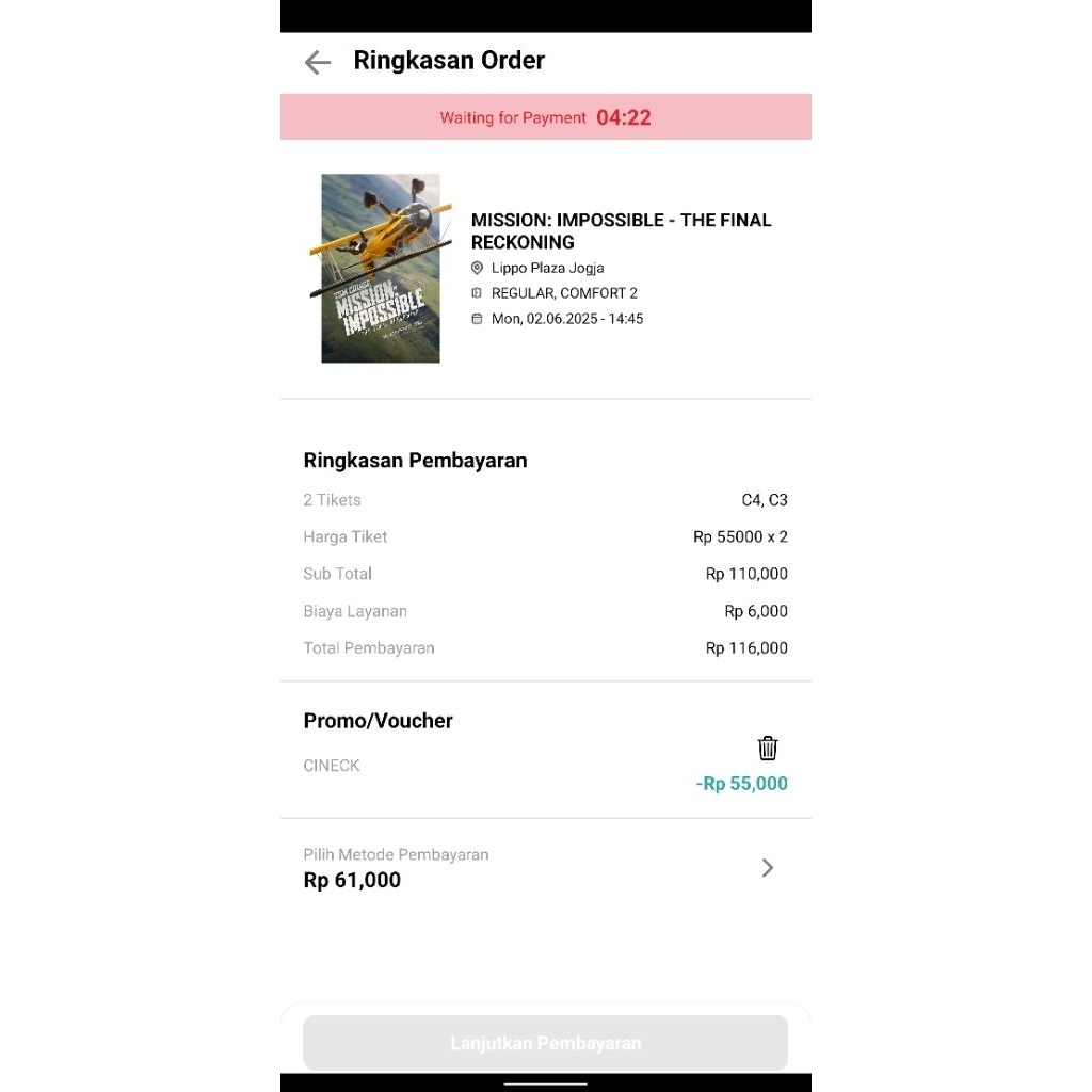 Voucher Buy 1 Get 1 Nonton film di Cinepolis