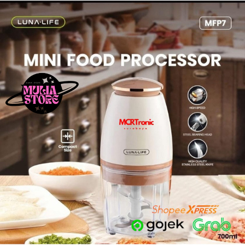 Chopper Blender Mini 700ml MFP7 LUNA LIFE MFP-7 4 blade Processor Chopper /MINI FOOD LUNA MFP7