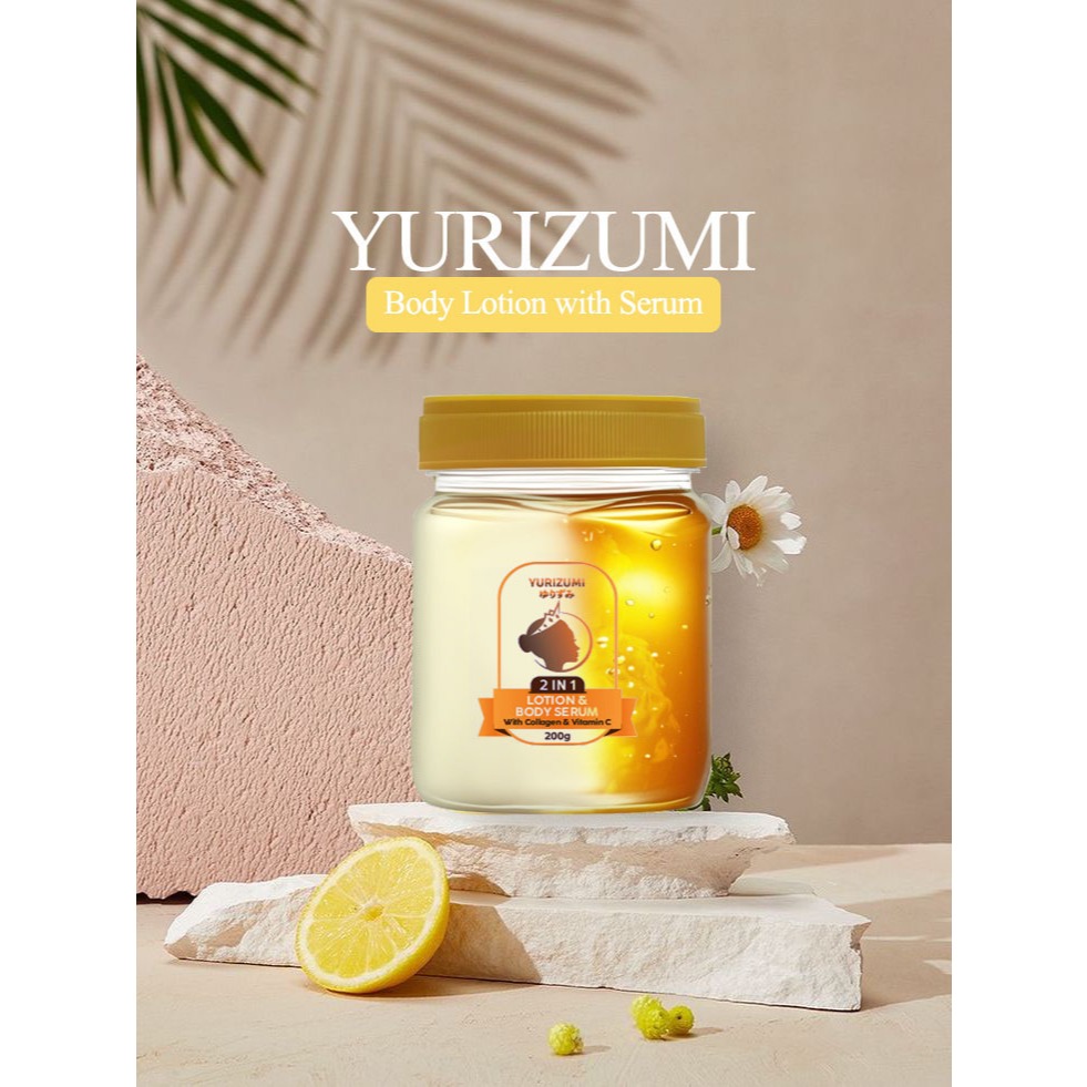 Yurizumi Lotion & Body Serum Whitening With Collagen & Vit C Lotion Pemutih Badan BPOM