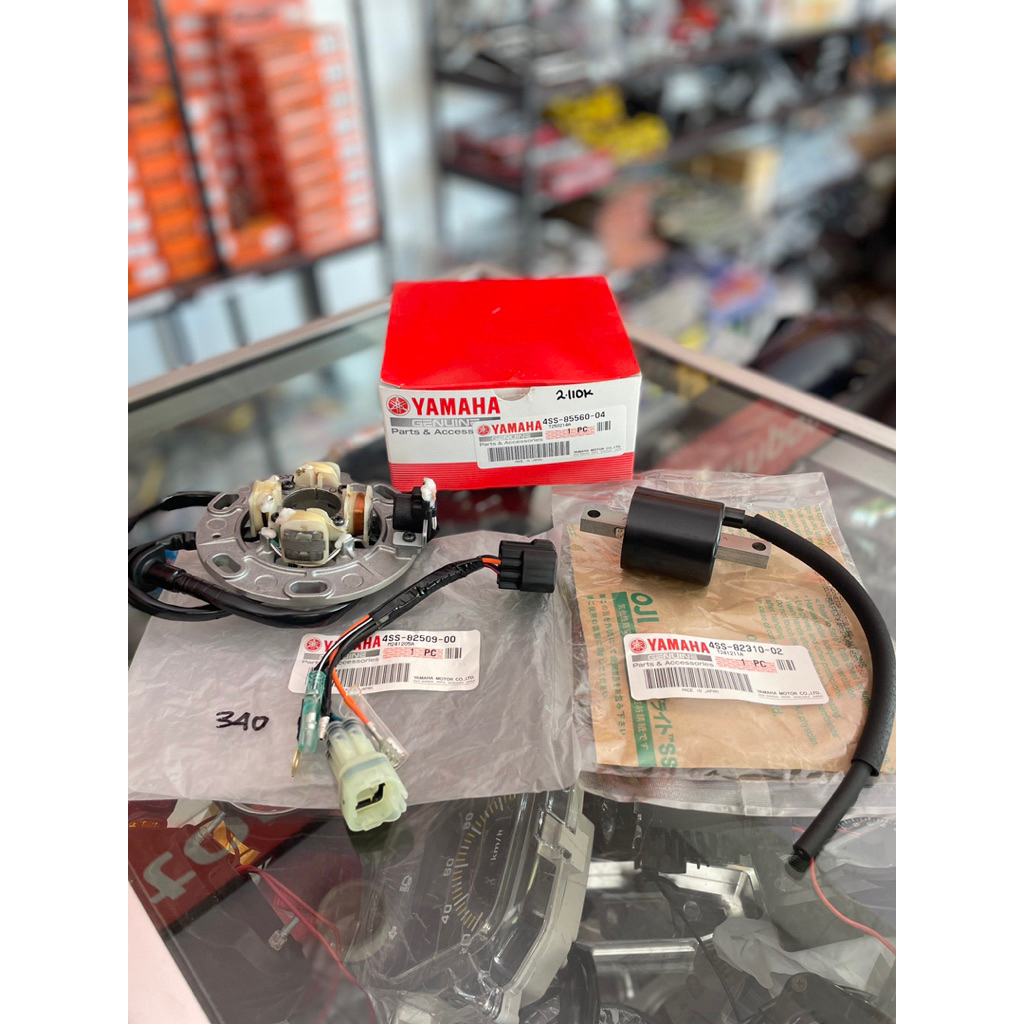 Pengapian Full Set Racing Yamaha YZ125 YZ 125 CDI Magnet Spul Soket Original YGP 4SS 1C3