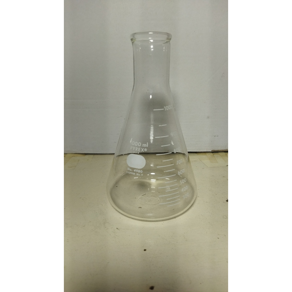 Erlenmeyer 1000 ml Pyrex Flask Labu Erlenmeyer