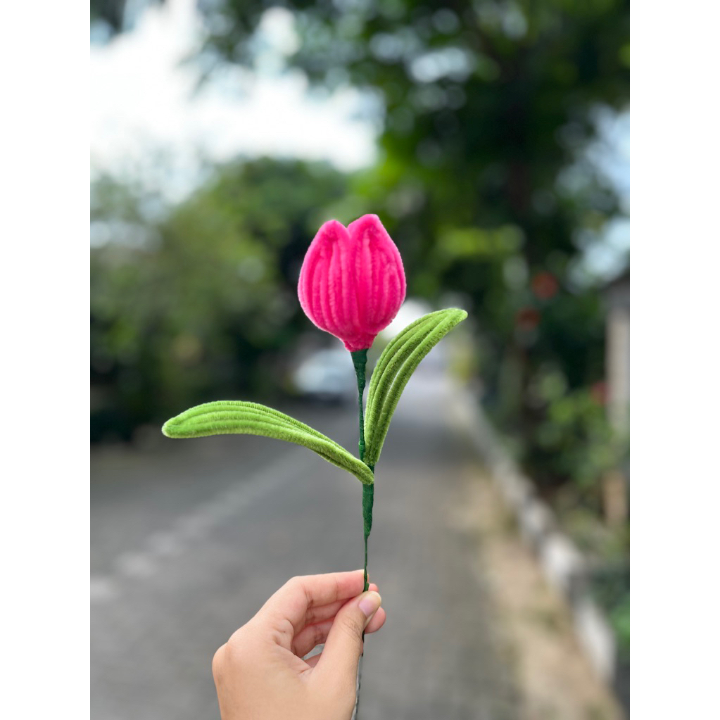 Bunga Kawat Bulu Premium Satuan (Ecer / Grosir)