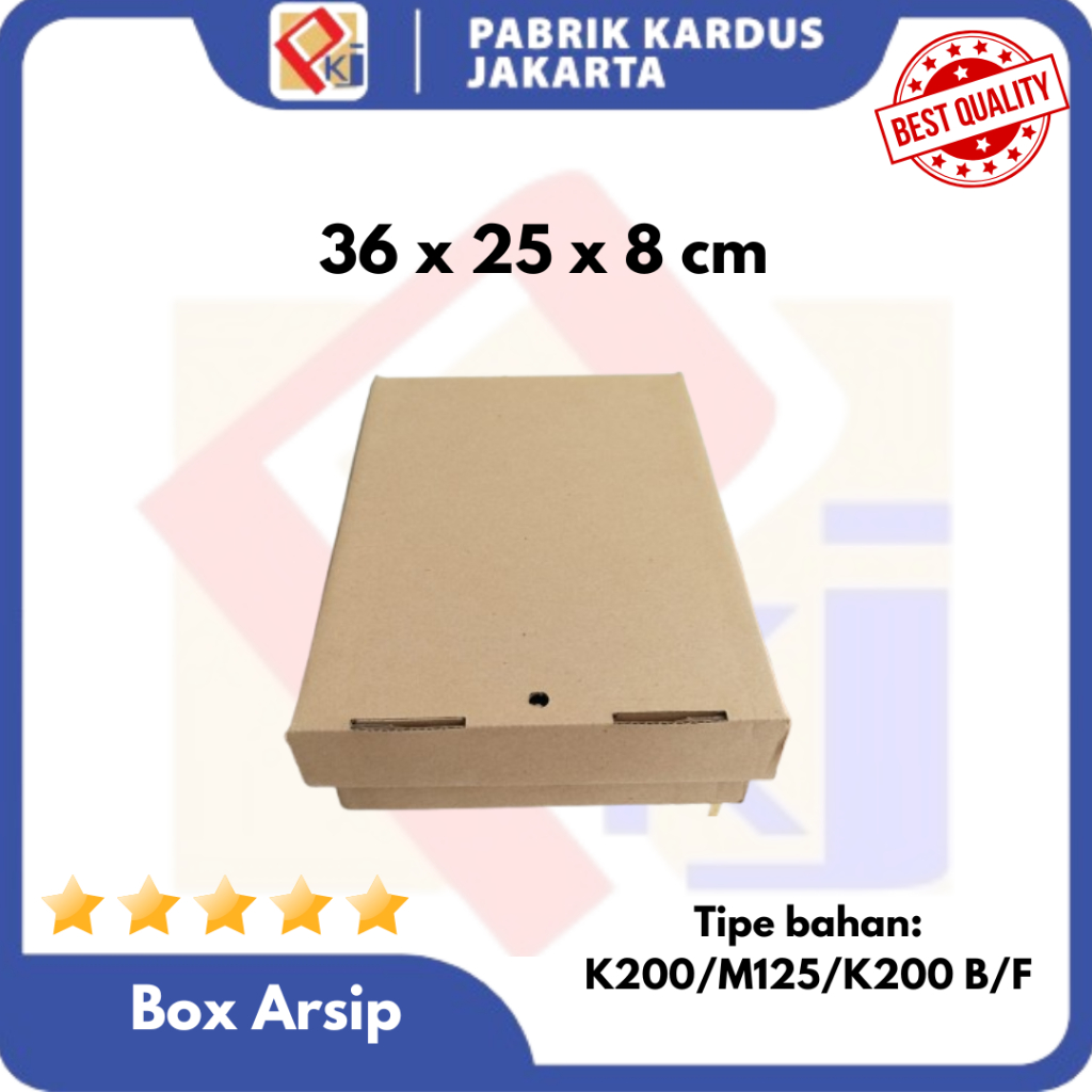 

Box Dokumen Arsip Uk 36x25x8 cm | Kardus Dokumen | Box File | Box Arsip