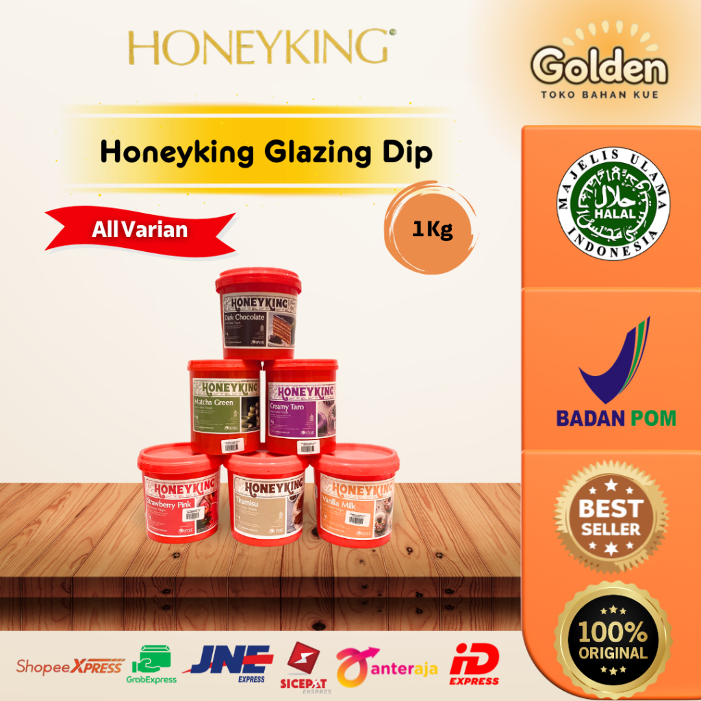

Honeyking Glazing Dip All Varian 1 Kg | Topping Glaze Murah