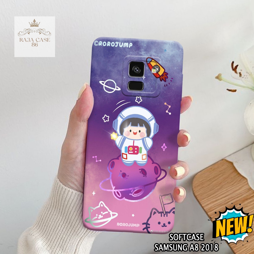 Case Samsung A8 2018 - Rajacase - casing Samsung A8 2018 - Motif case Lucu - Pelindung handphone - S