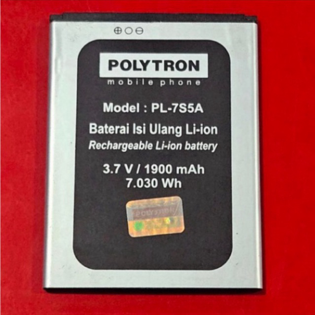BATERAI HP ANDROID POLYTRON W7550 ORIGINAL POLYTRON MODEL PL-7S5A