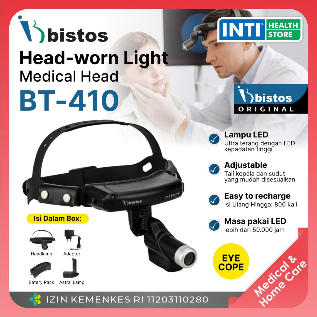 Bistos | Headlamp BT-410 | Medical Headlamp