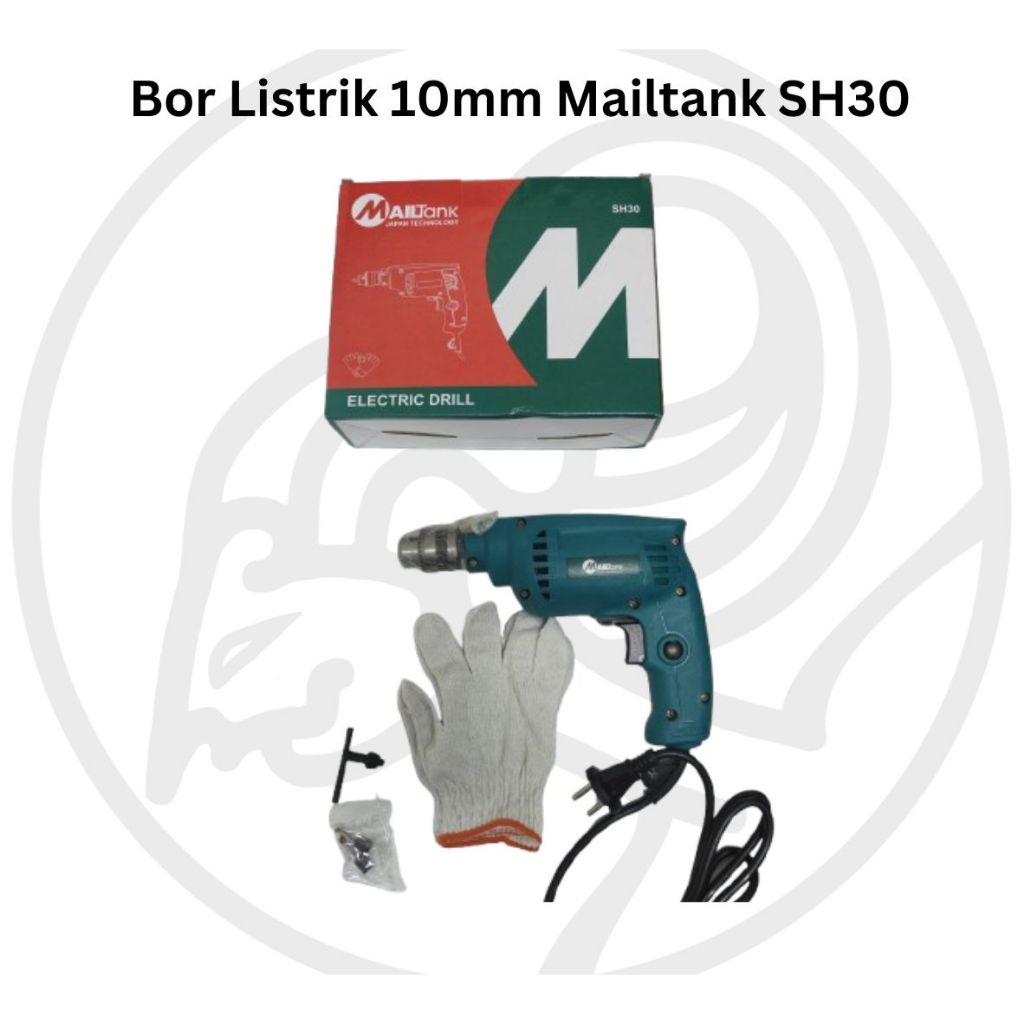 MAILTANK Bor Listrik 10 mm Mailtank SH-30 Mesin Bor Listrik Bor Tangan kayu dinding beton Bor Murah