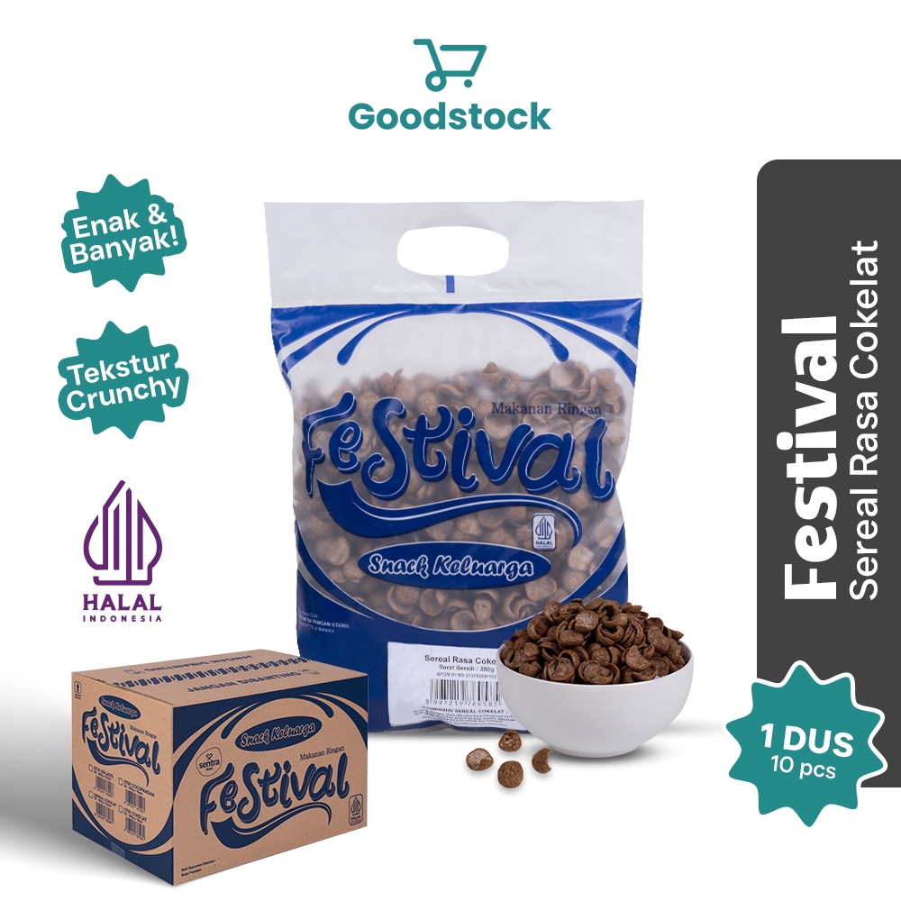 

Snack Festival Choco Crunch Choco Sereal 1 Dus - Cemilan Snack Coklat Sereal