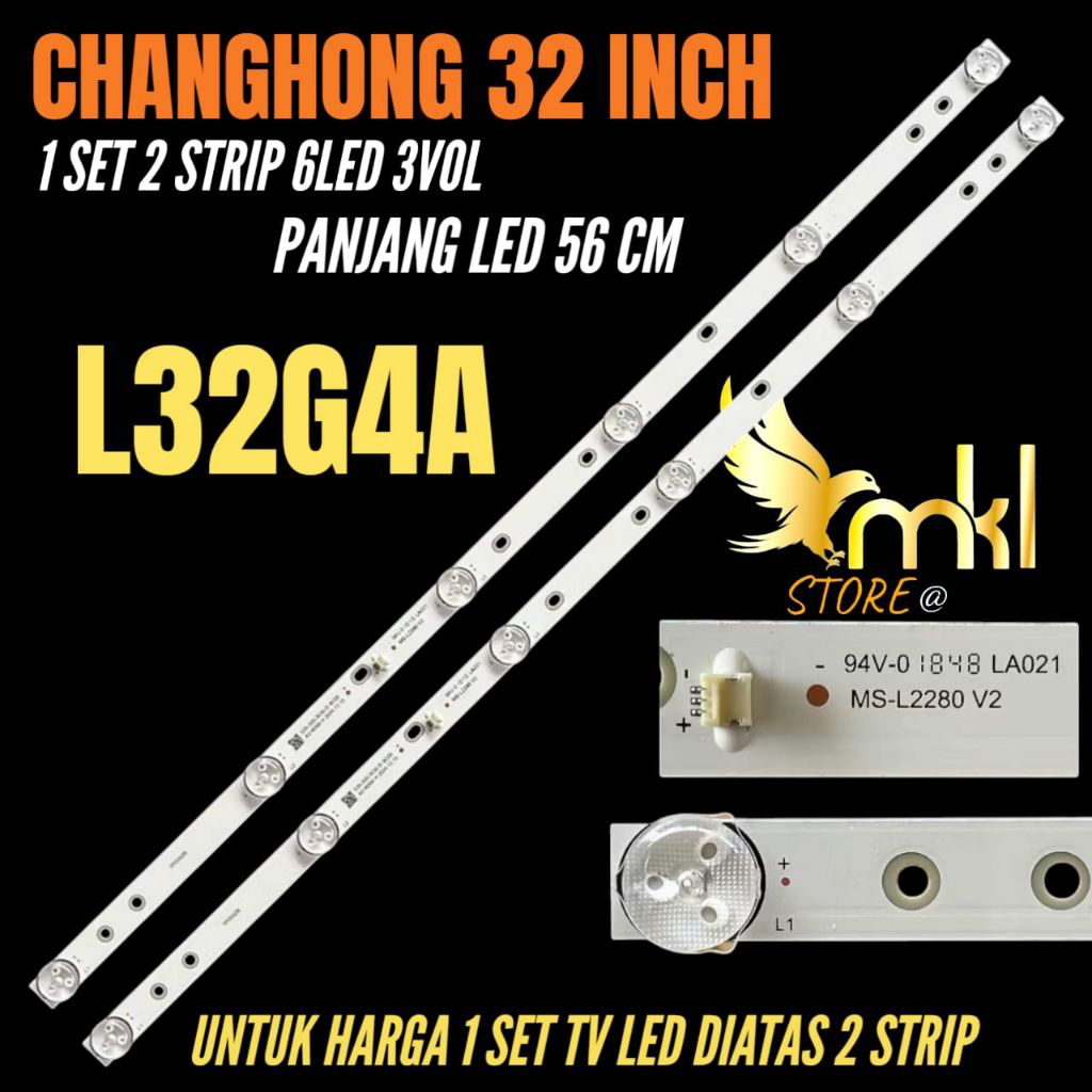 BACKLIGHT TV LED CHANGHONG 32 INCH L32G4A BACKLIGHT TV LED CHANGHONG