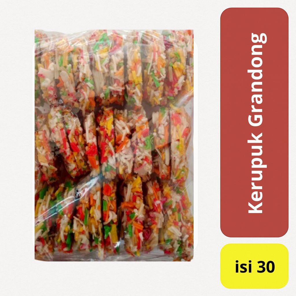 

Kerupuk Gerandong Mentah/Krupuk Grandong Isi 30