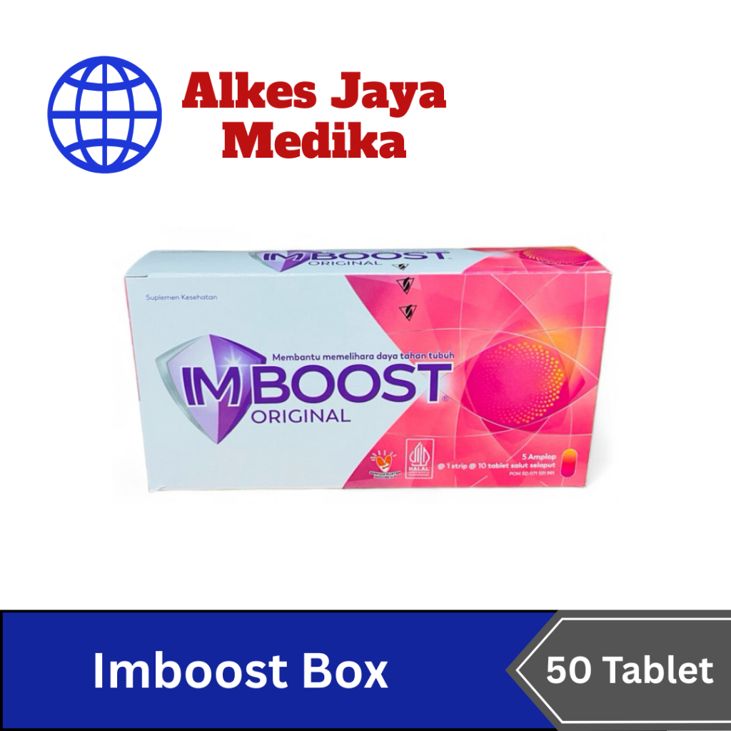 Imboost Tablet (1box Isi 5strip @10tablet) - Vitamin Daya Tahan Tubuh