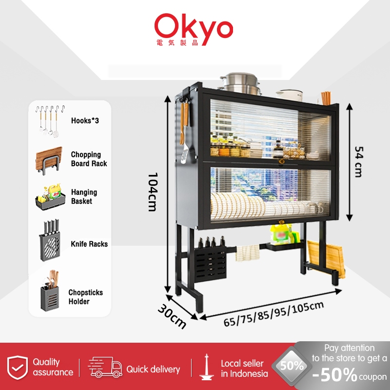 TERLARIS 2 Susun Rak Piring Wastafel Dengan Kabinet Rak Wastafel Cuci Piring Rak Piring Stainless