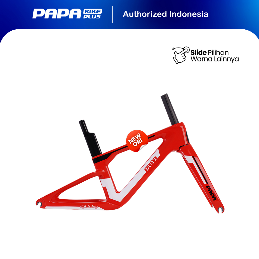 PAPA BIKE LIGHTNING PUSHBIKE CARBON FRAME ORIGINAL BERGARANSI