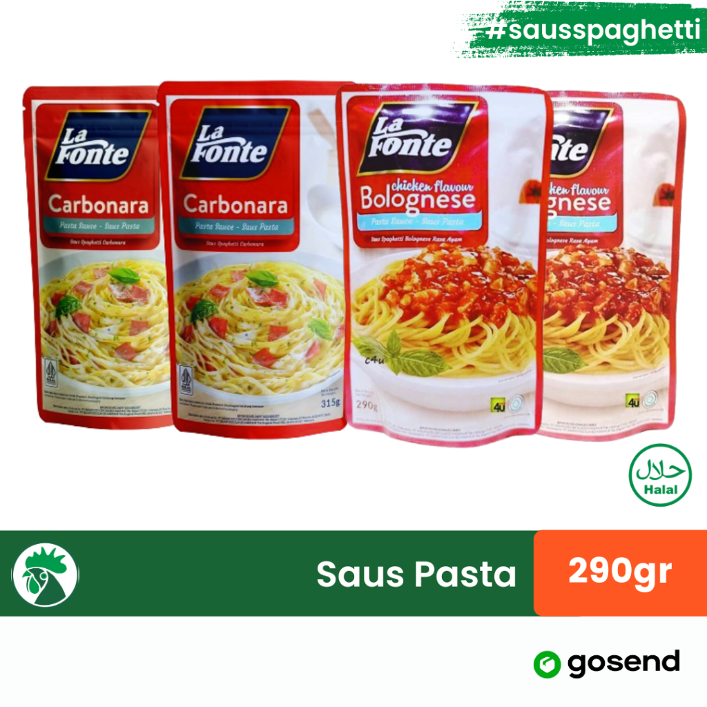

La Fonte Saus Spaghetti 290gr | LaFonte Saus Spaghetti 290gr | Saus Pasta Bolognese & Carbonara