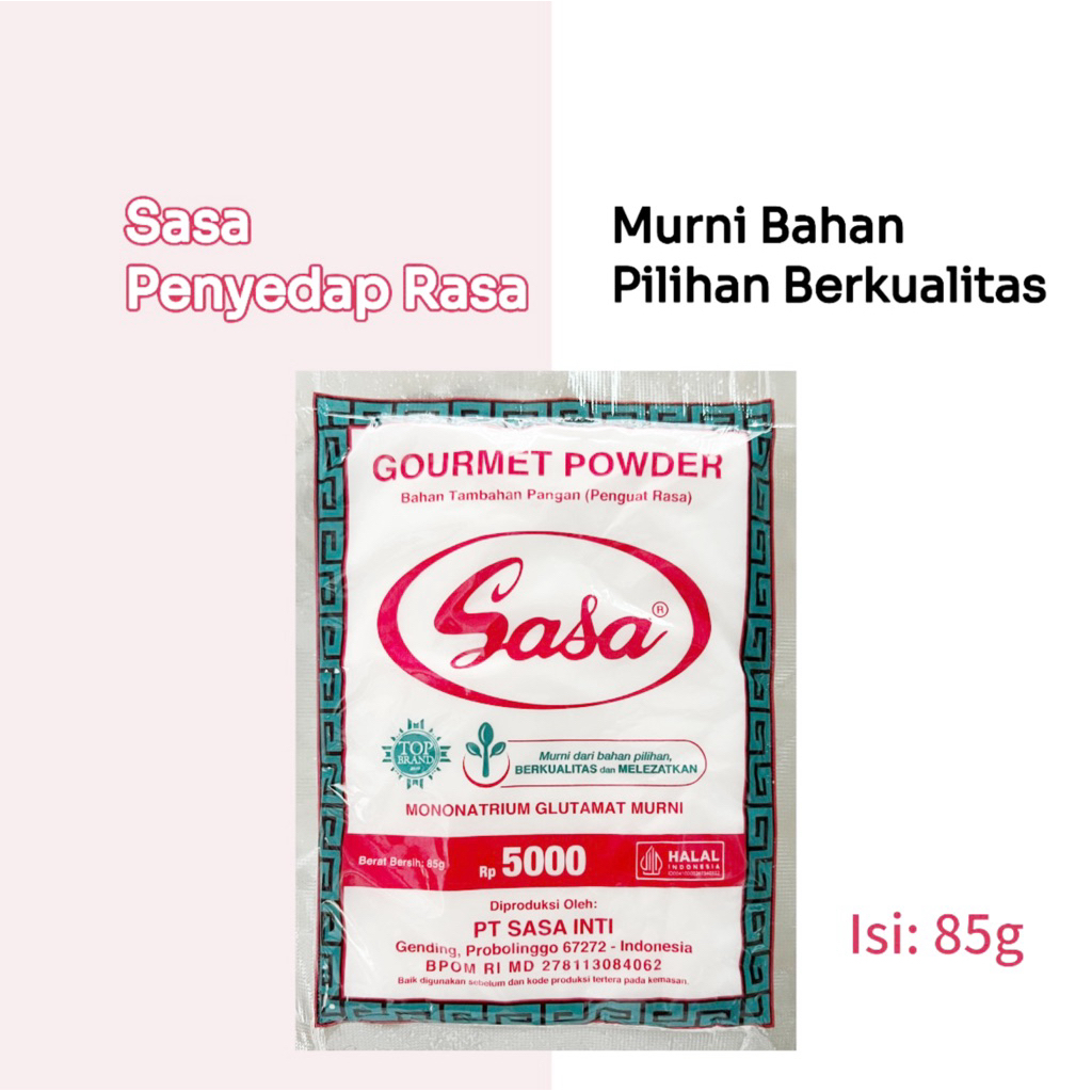

Sasa Penyedap Rasa (Msg) kemasan 85g