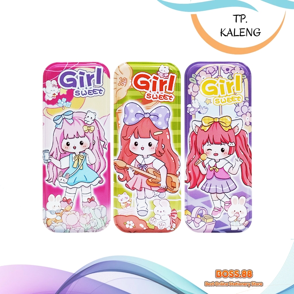 

PENCIL CASE / TEMPAT PENSIL KALENG B-802 (1 PCS)