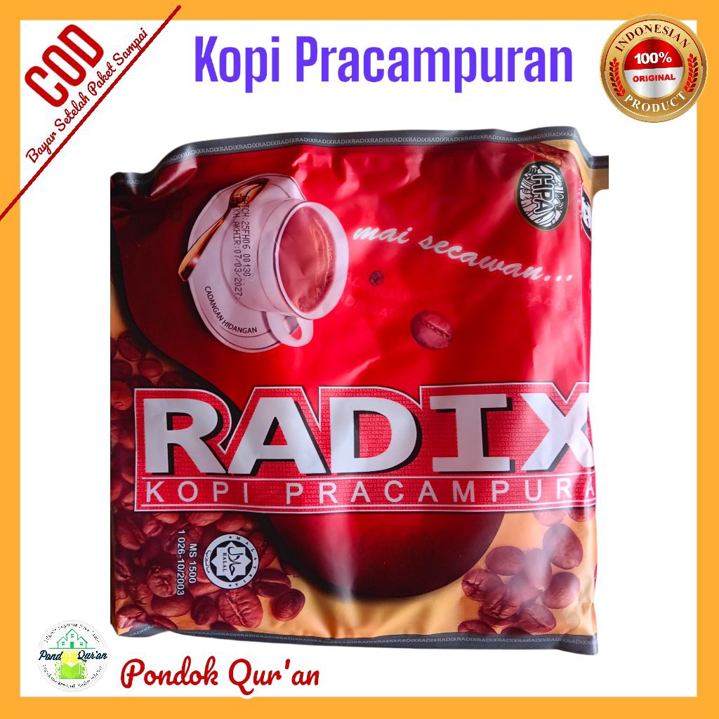 

KOPI RADIX HPA MALAISYA | KOPI PRACAMPURAN UNTUK DETOSIFIKASI