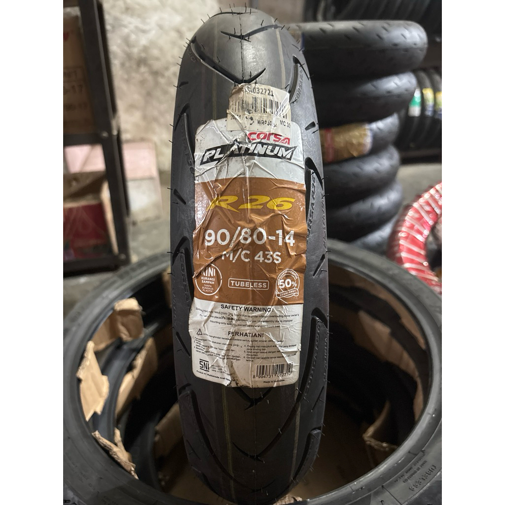 CORSA PLATINUM R26 90/80 RING 14 TUBELESS