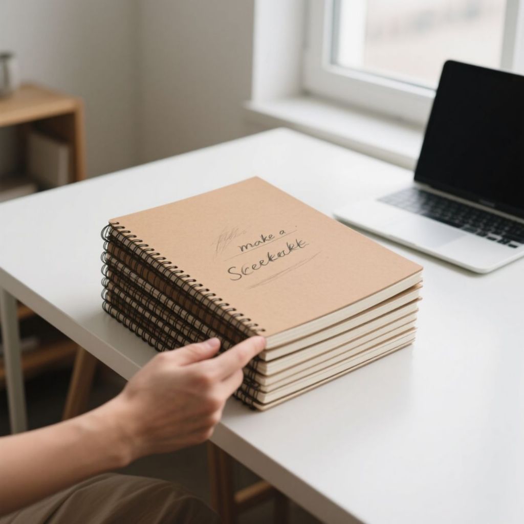 

Buku Sketsa Sketchbook A5 Polos Craft Vintage Sektch book murah sketchbook Brown, hvs, book paper.