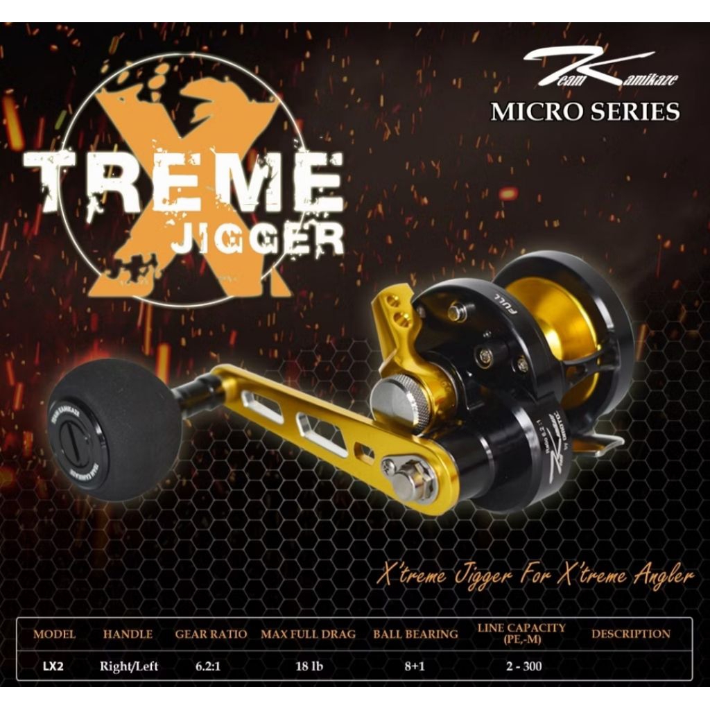 Reel Pancing OH KAMIKAZE XTREAM JIGGER MICRO SERIES