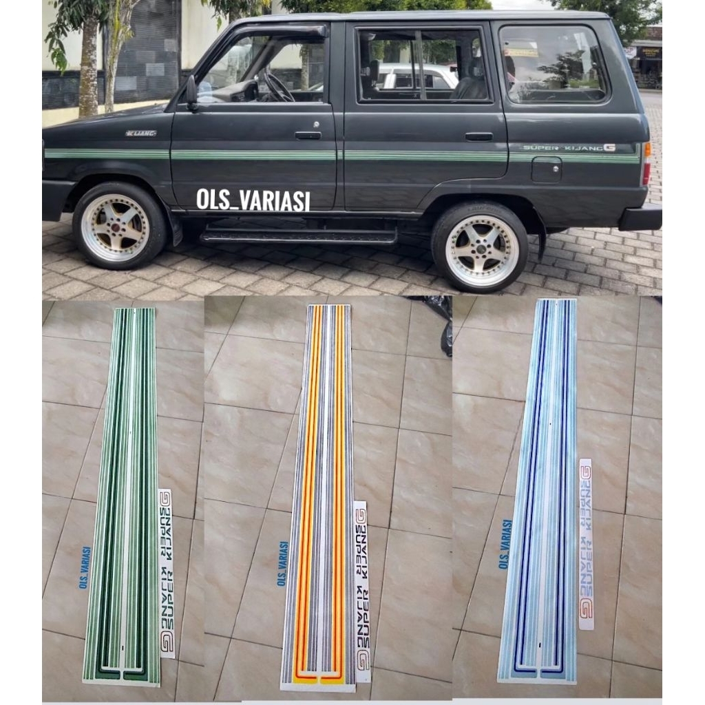 Stiker Sticker kijang g lama / List body kijang g 1.5 lama / stiker kijang long lama / Stiker kijang