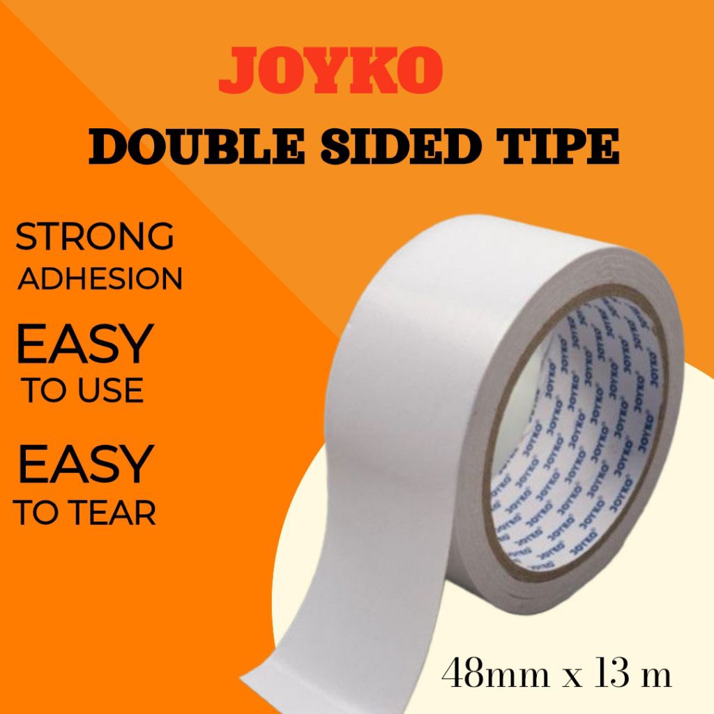 

Double Tape Sided Perekat 2 Sisi Joyko 48mm X 13m