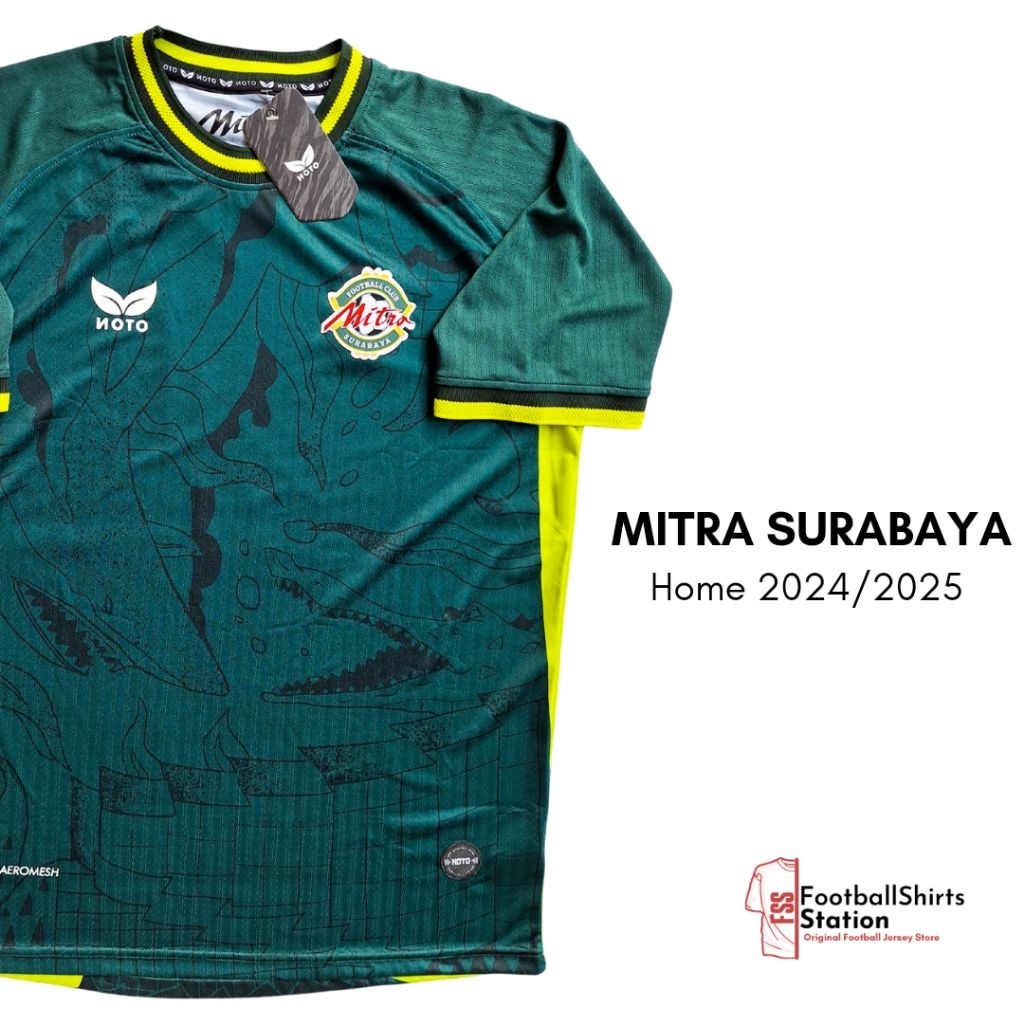 Jersey Mitra Surabaya Home 2024/2025 Player Issue Size 2L Original Noto