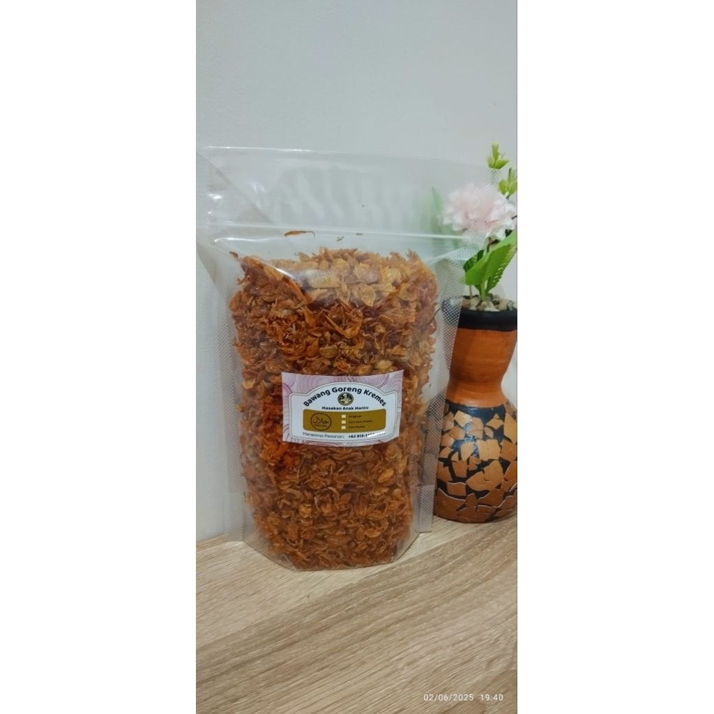 

Bawang Goreng Kremes ORIGINAL 250 gr / Pouch