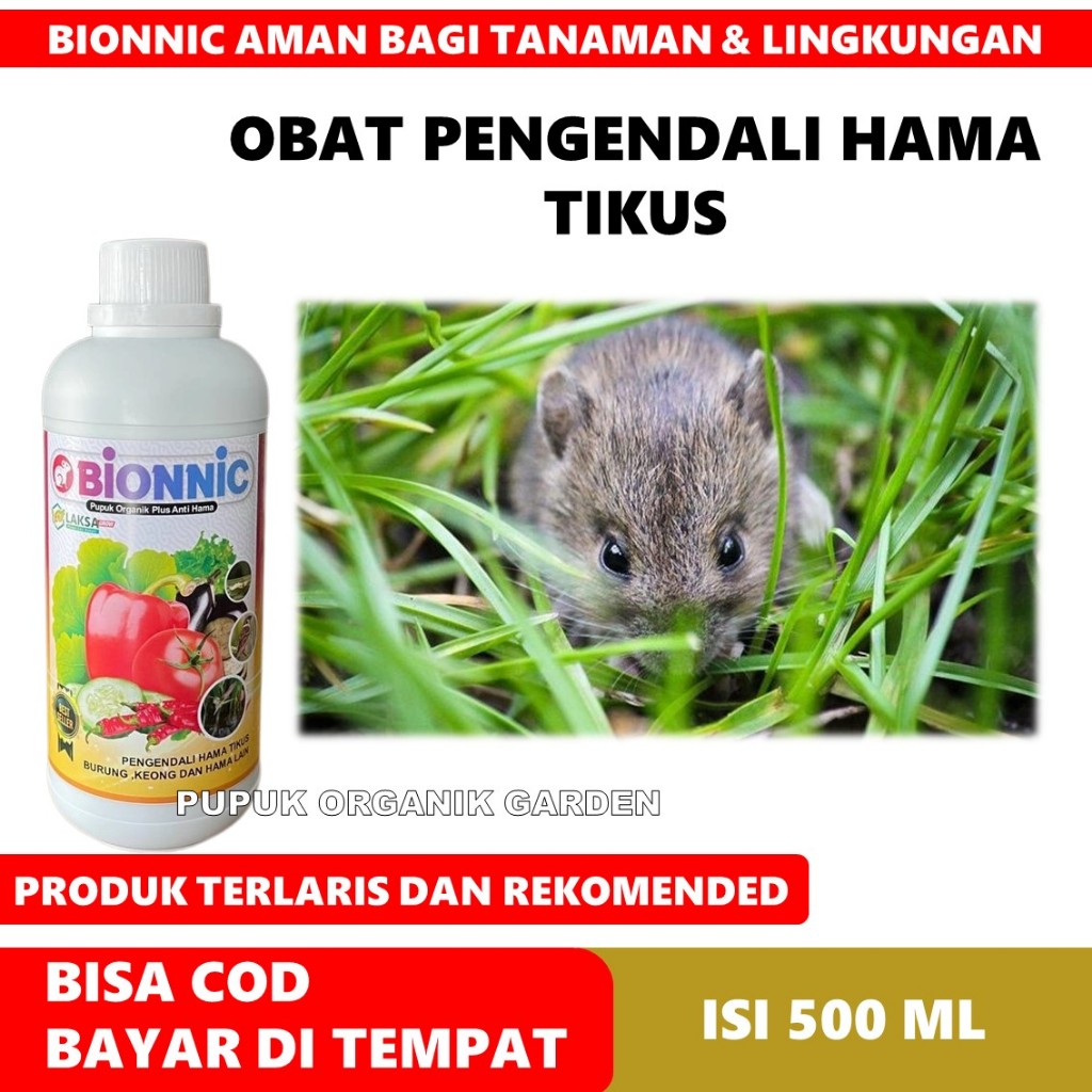 (NEW) OBAT SEMPROT CAIR BIONNIC 500 ML  Mengatasi Hama Tikus Sawah Dan Berbagai Jenis Tikus Sawah - 