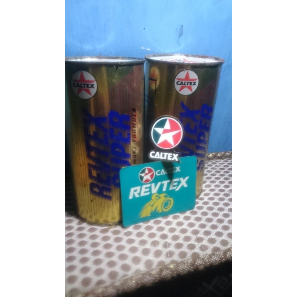 oli samping 2t caltex kaleng super