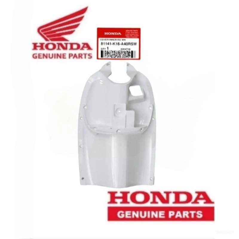 COVER INNER PUTIH LEGSHIELD KONTAK PUTIH SCOOPY ESP K16 81141K16A40RSW ASLI AHM