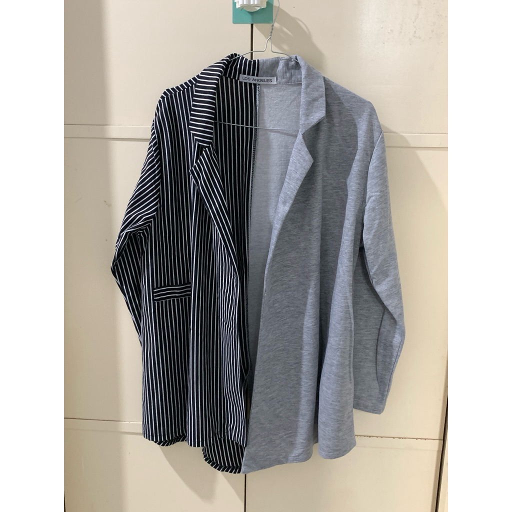 (PRELOVED) blazer bahan kain / kaos