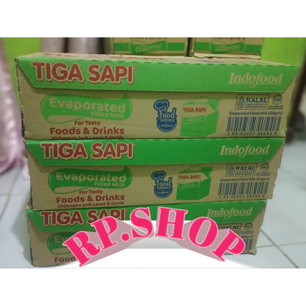 

Evaporasi Tiga Sapi Karton (500gram x 12)Exp 2026
