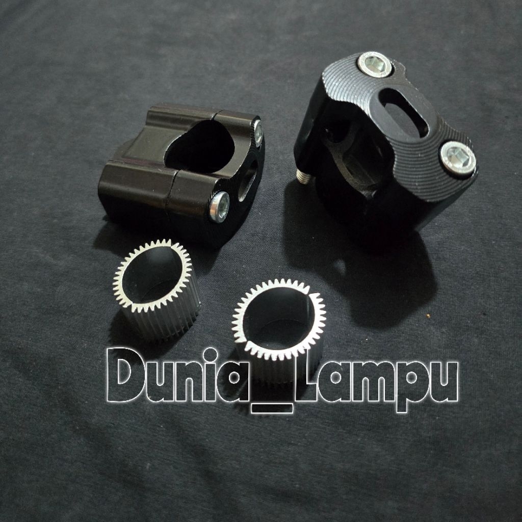 Peninggi Stang - Raiser Dudukan Peninggi Stang Motor Sport universal - Stang Biasa Dan Stang Fatbar 