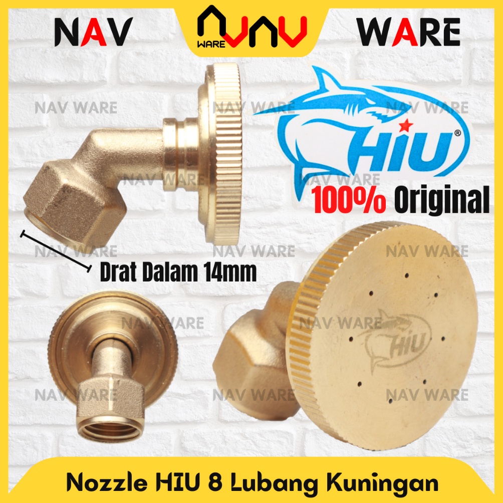 KODE Y29F Nozzle HIU 8 Lubang Kuningan Original Sprayer Elektrik Adjustable  Nozel Spuyer 8 Titik Be