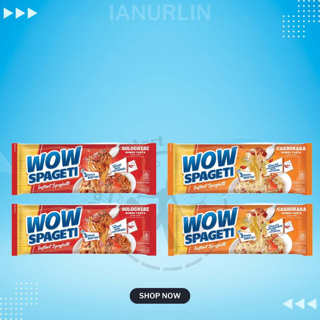 

Wow Spageti Instan Bolognese & Carbonara