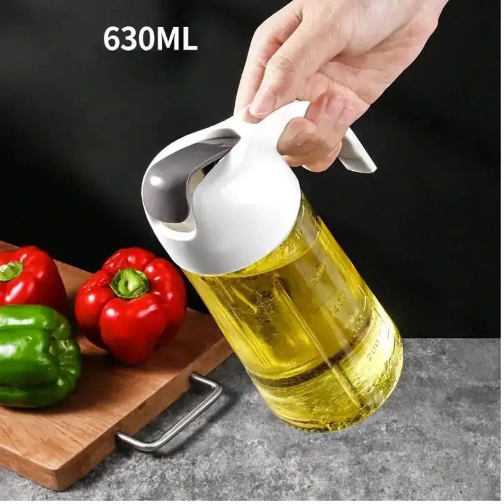 Botol Minyak Serbaguna Seasoning Glass Ukuran 630m Bonus Box
