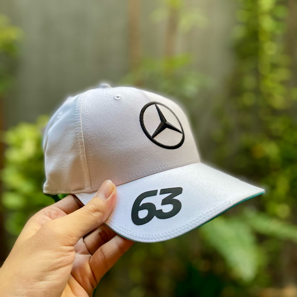 Topi George Russell Mercedes 2024 Caps F1 PUTIH, Formula 1 Original Stichd – BRAND NEW