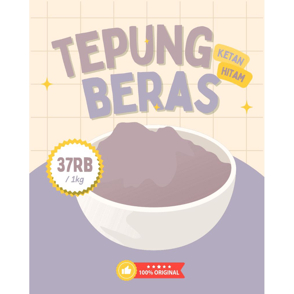 

Tepung Beras Ketan Hitam Netto 1 kg