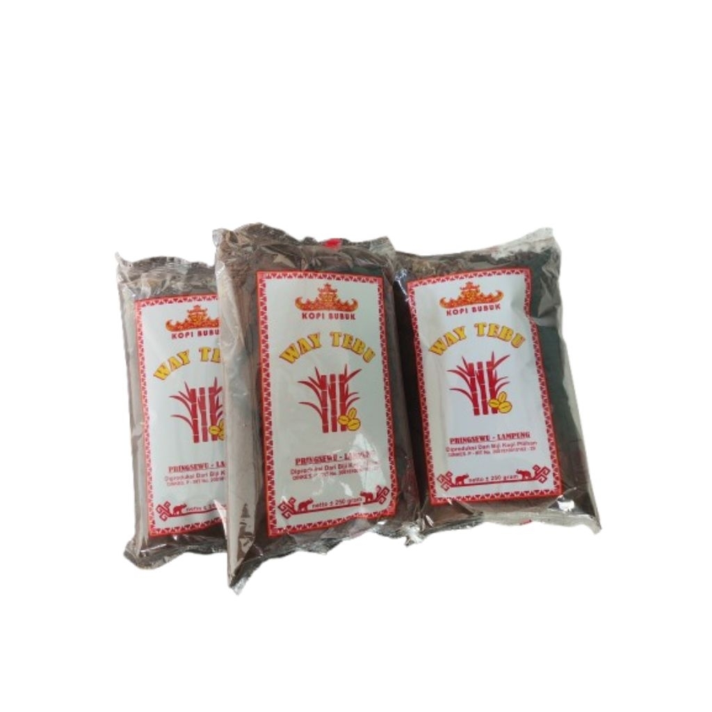 

(3 bungkus) Kopi Way Tebu 250 gr Asli Pringsewu Lampung