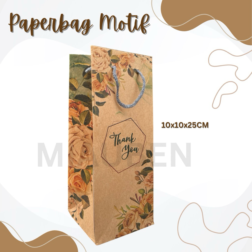 

isi 10 pcs paperbag botol tas souvenir tumblr