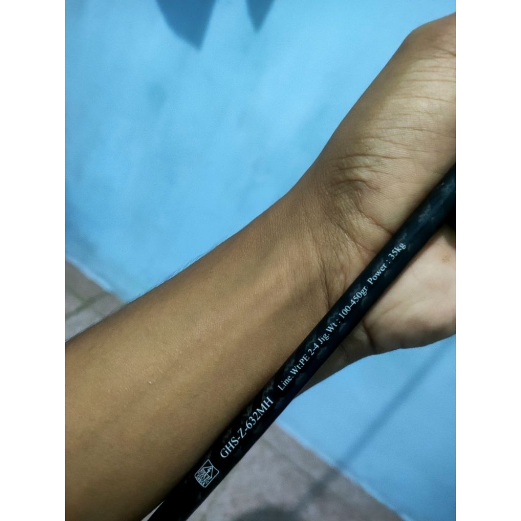 joran jigging daido green hell z 632mh pe 2-4 spinning (bekas)